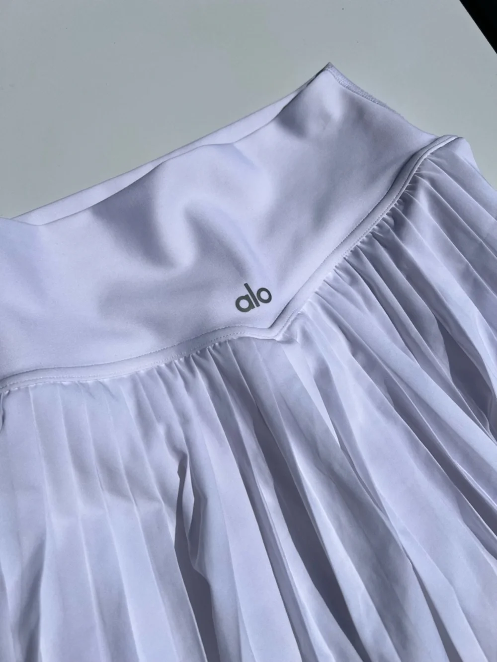 Alo Yoga Grand Slam Tennis Skirt White, Size XS